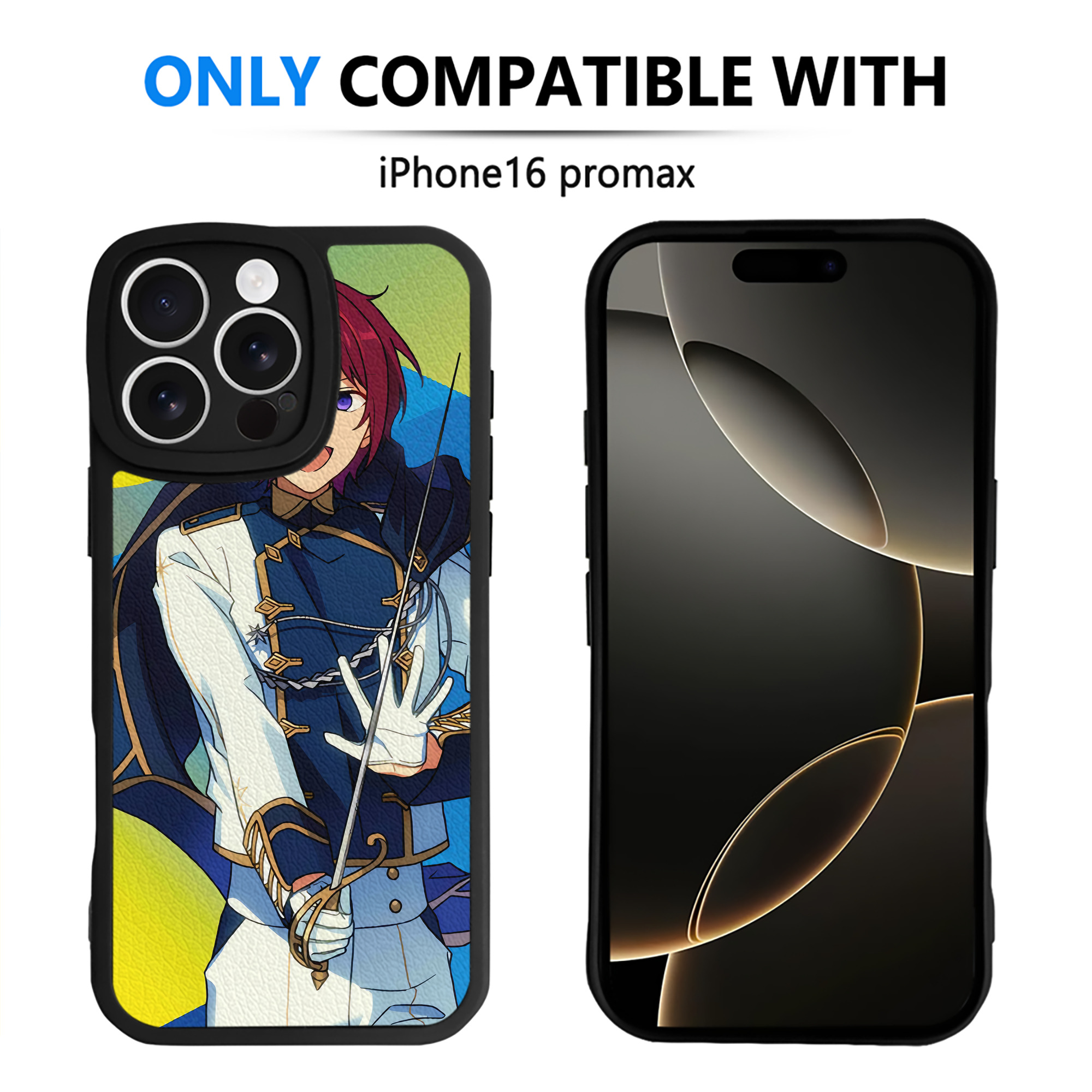 （画像用） あんさんぶるスターズ! Ensemble Stars 【iPhone 16シリーズ対応】シリコンスマホケース（レザー調） 材質：シリコン